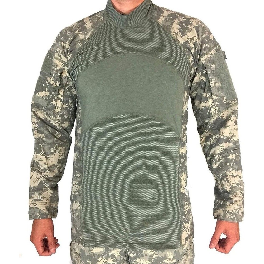 NWT Massif Flame Resist Army Combat Shirt Retired Digital Camo Men Size M (B3)